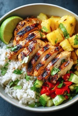 Grilled Chicken and Pineapple Bowls with Coconut Rice