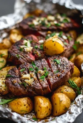 Garlic Steak & Potato Foil Packs