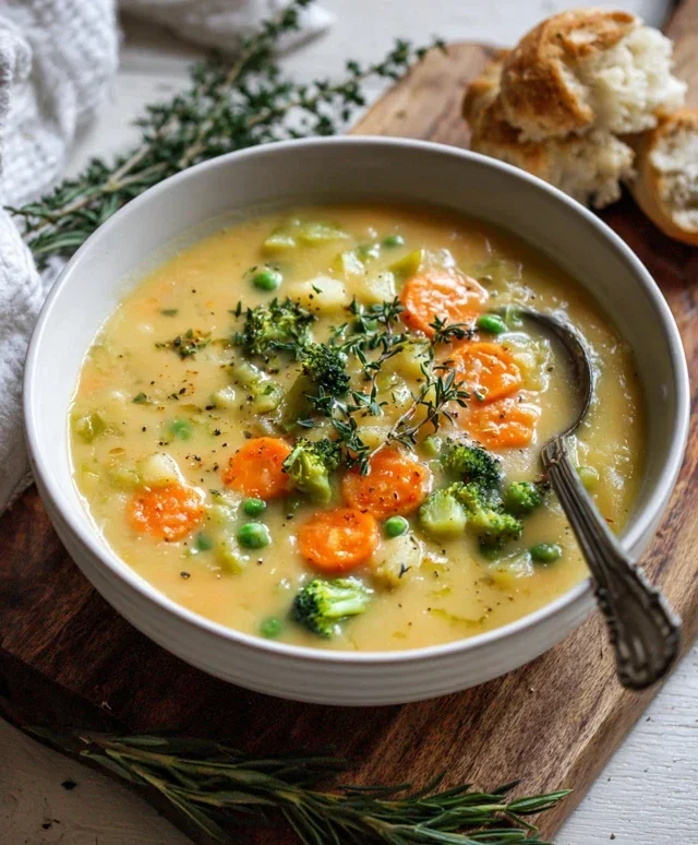 One-Pot Creamy Vegetable Soup