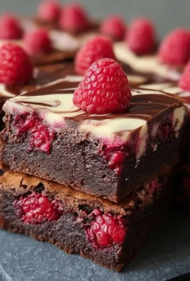 Raspberry Swirl Brownies