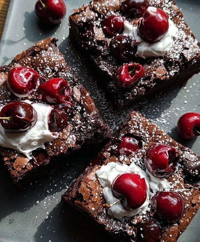 Small-Batch Black Forest Brownies