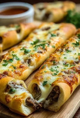 Philly Cheesesteak Stuffed Cheesy Breadsticks