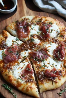 White Pizza with Beef Beef Prosciutto & Hot Honey