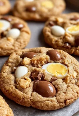 Brown Butter Cadbury Egg Cookies