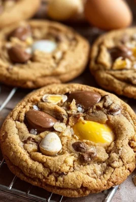 Brown Butter Cadbury Egg Cookies