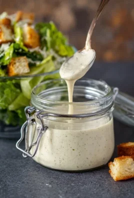 Homemade Creamy Caesar Salad Dressing