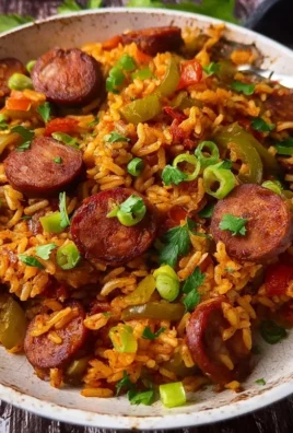 Cajun Sausage and Rice Skillet