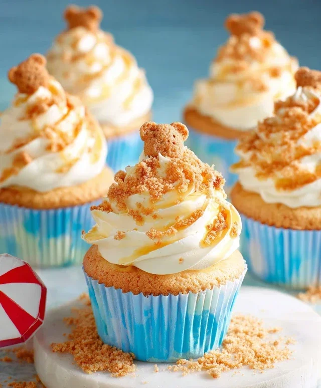 Beach Party Cupcakes