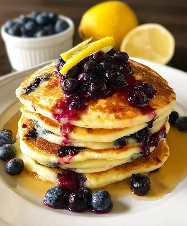 Lemon Blueberry Pancakes