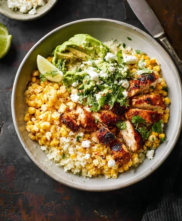 Street Corn Chicken Rice Bowl Recipe