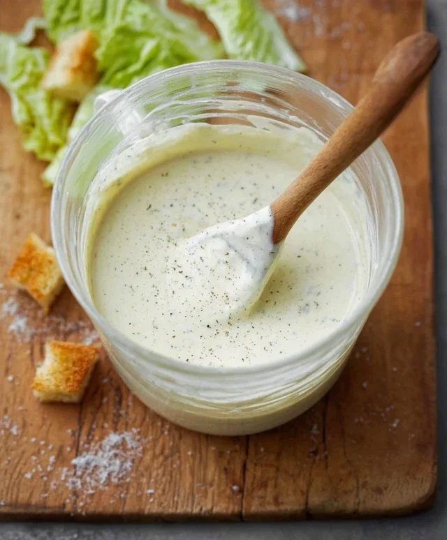 Caesar Salad Dressing (Classic, Creamy & 5 Minutes) 🥗
