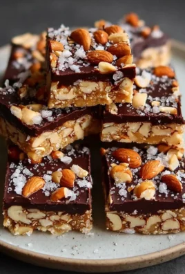 Dark Chocolate and Sea Salt Nut Bars