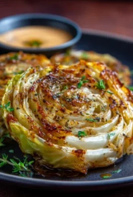 Oven Roasted Garlic Cabbage Steaks