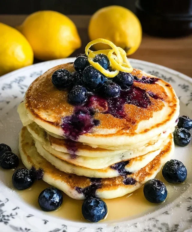 Lemon Blueberry Pancakes