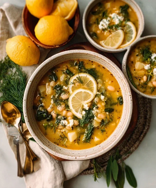 Lemon-Dill White Bean & Potato Soup