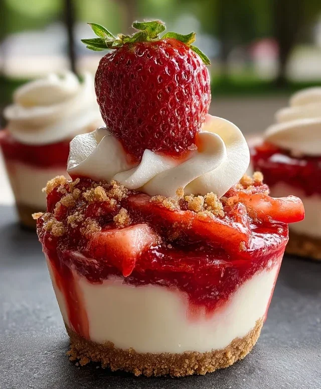 Strawberry Cheesecake Cups