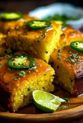 Jalapeño Cornbread with Lime Honey Glaze