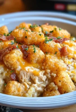 Crock Pot Chicken Tater Tot Casserole