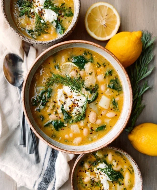 Lemon-Dill White Bean & Potato Soup