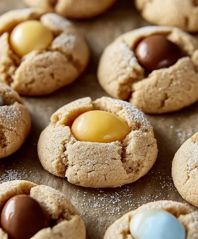 Cadbury Egg Kiss Cookies
