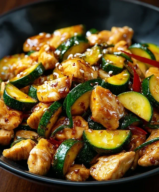 Chicken Zucchini Stir Fry