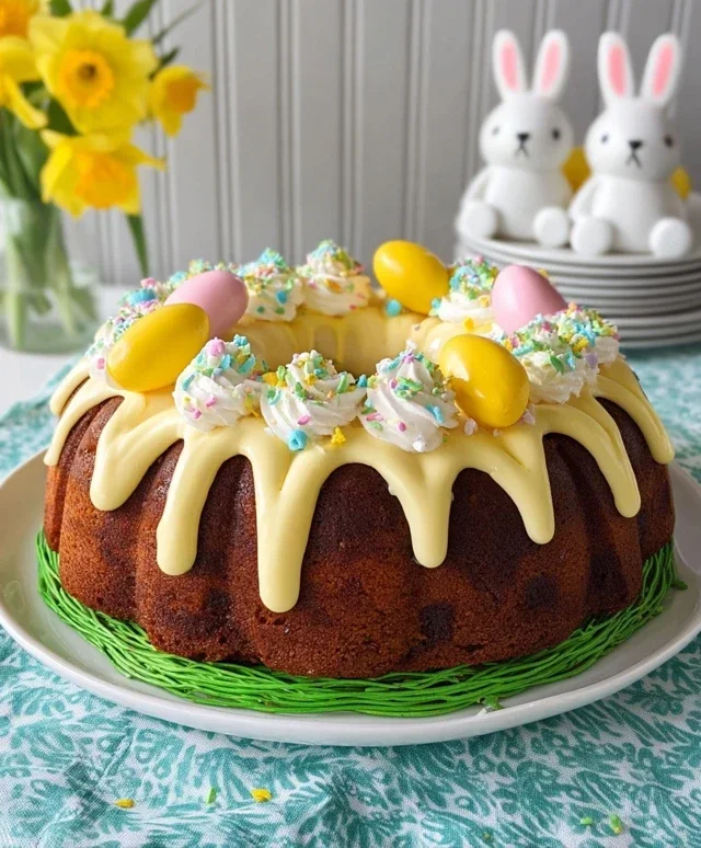 Easter Basket Bundt Cake Recipe (Easy Spring Dessert!)