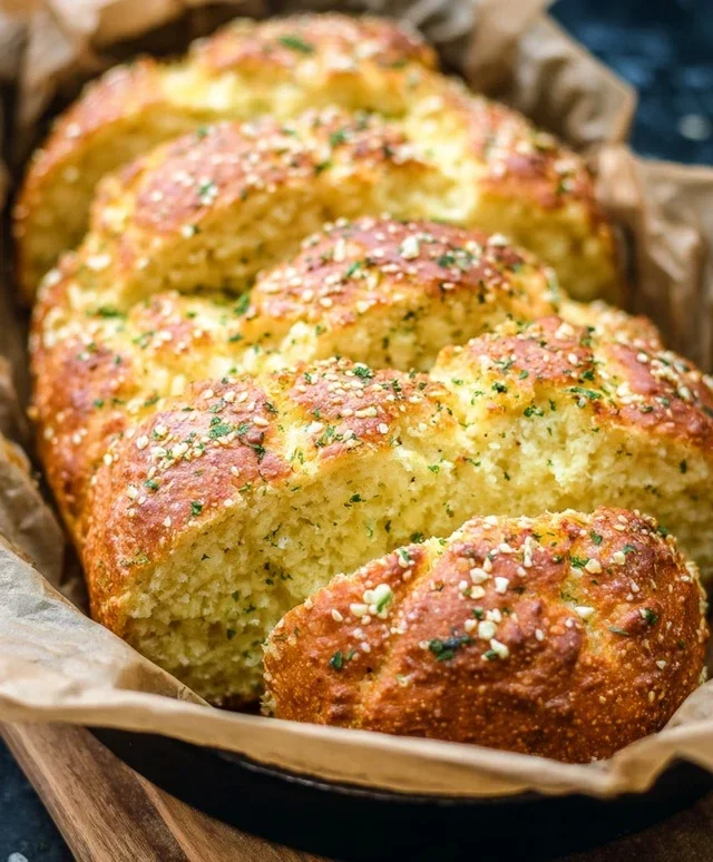 Garlic Butter Keto Bread