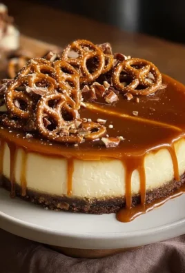 Salted Caramel Pretzel Cheesecake