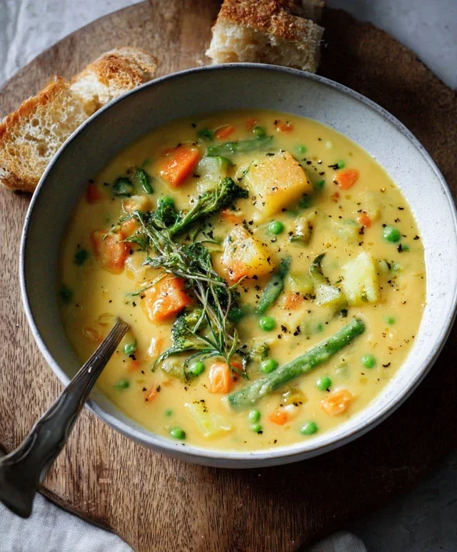 One-Pot Creamy Vegetable Soup