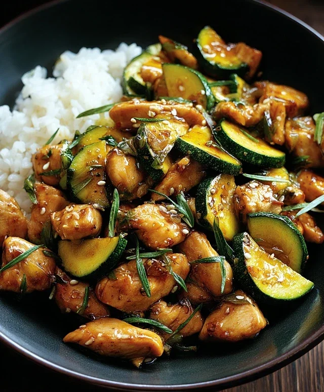 Chicken Zucchini Stir Fry