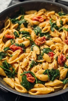 One-Pot Spinach Tomato Pasta