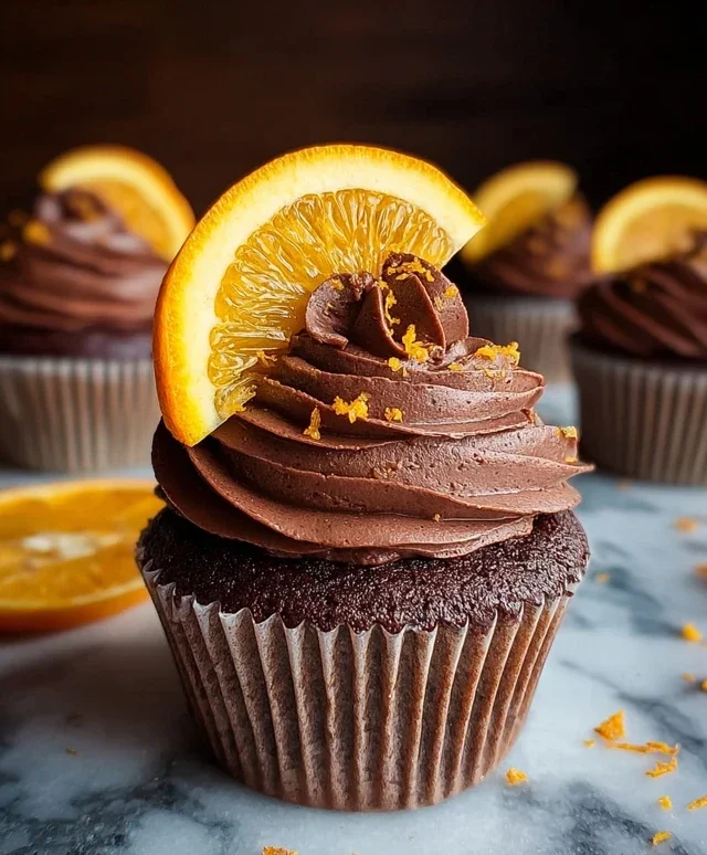 Orange Chocolate Cupcakes
