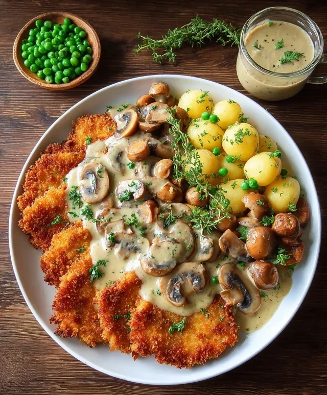 Rahmschnitzel Creamy Mushroom Schnitzel