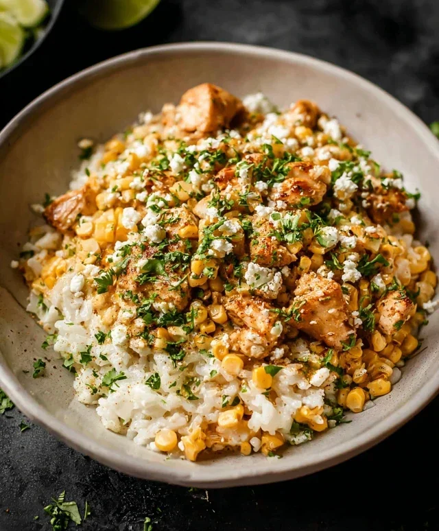 Street Corn Chicken Rice Bowl Recipe