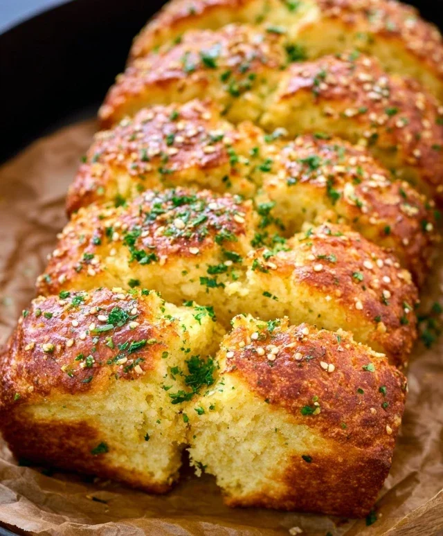 Garlic Butter Keto Bread