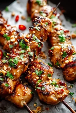Easy Grilled Asian Chicken Skewers with Honey Garlic Sauce