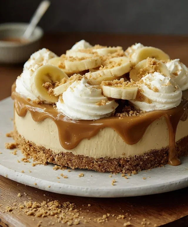 No-Bake Banoffee Cheesecake