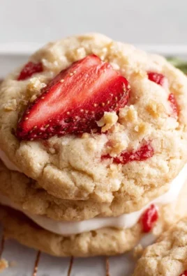 Strawberry Shortcake Cookies