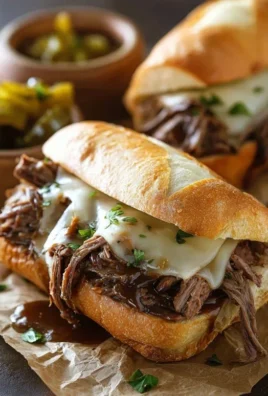 Crockpot French Dip Sandwiches