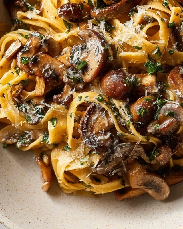 Garlic Mushroom Pasta