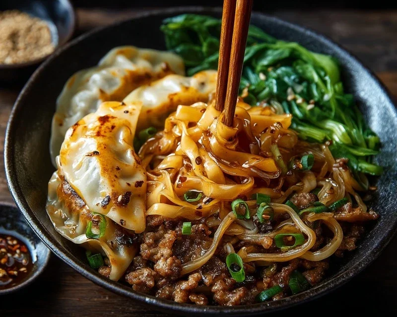 Potsticker Noodle Bowl