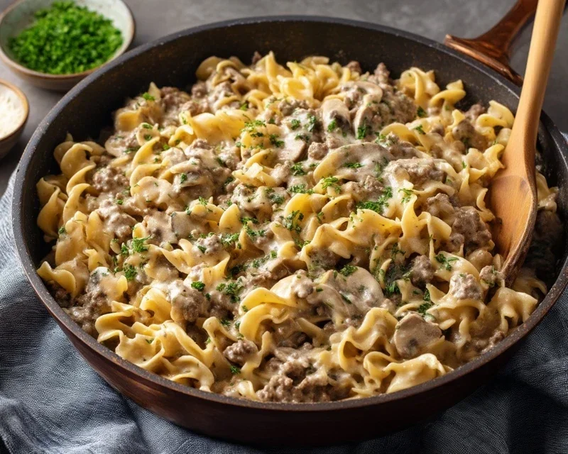 30-Minute Ground Beef Stroganoff