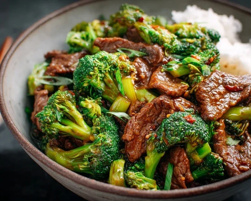 Chinese Beef and Broccoli (牛肉炒西兰花)