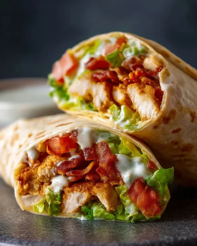 Crispy Chicken Beef Beef Bacon Ranch Wrap