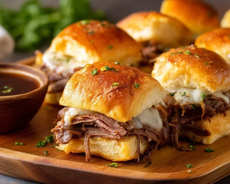 Easy French Dip Sliders Recipe