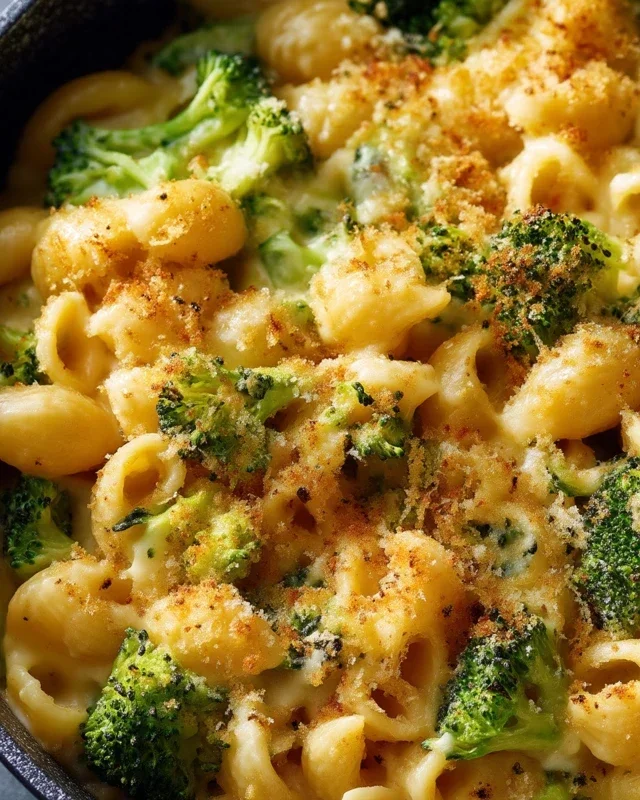One Pot Healthy Broccoli Mac and Cheese