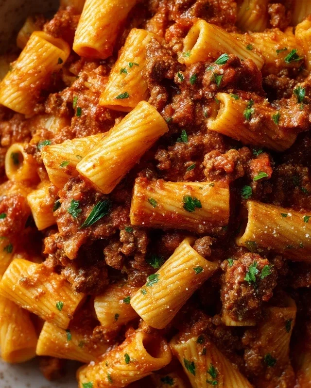Beef Pasta in Tomato Sauce (Beef Ragu Pasta)
