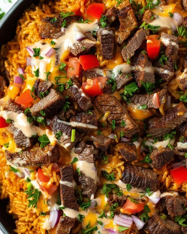 Steak Queso Rice A Flavorful Recipe