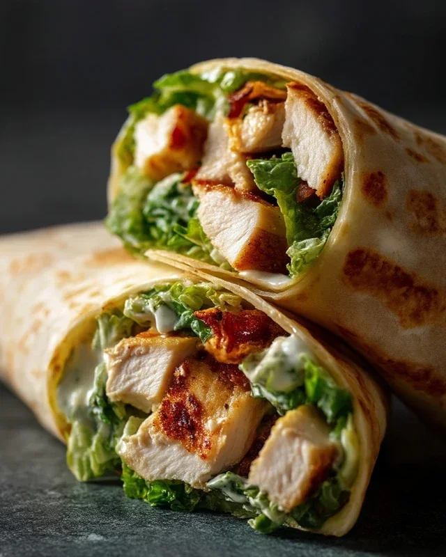 Chicken Caesar Wraps