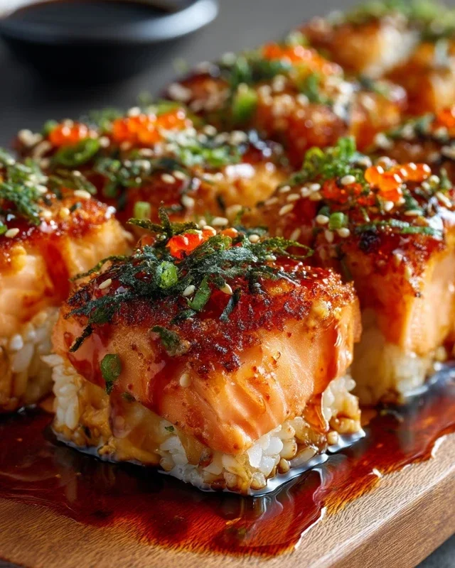 Spicy Salmon Sushi Bake